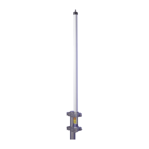 Antena base UHF 470-490 MHz, Fibra de Vidrio, 9 dB de Ganancia, Serie HD para Climas Difíciles
