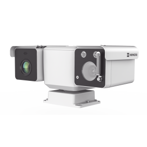Mini Punta de Poste IP Dual / Térmica 25 mm (384 X 288) + Óptico 32X (4 Megapixel) / 800 mts IR / IP66 / Detección de Temperatura / microSD