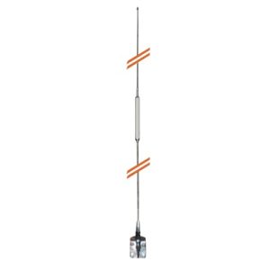 Antena Móvil para Rango de Frecuencia de Banda Civil (CB) 26.960 - 27.400 MHz.