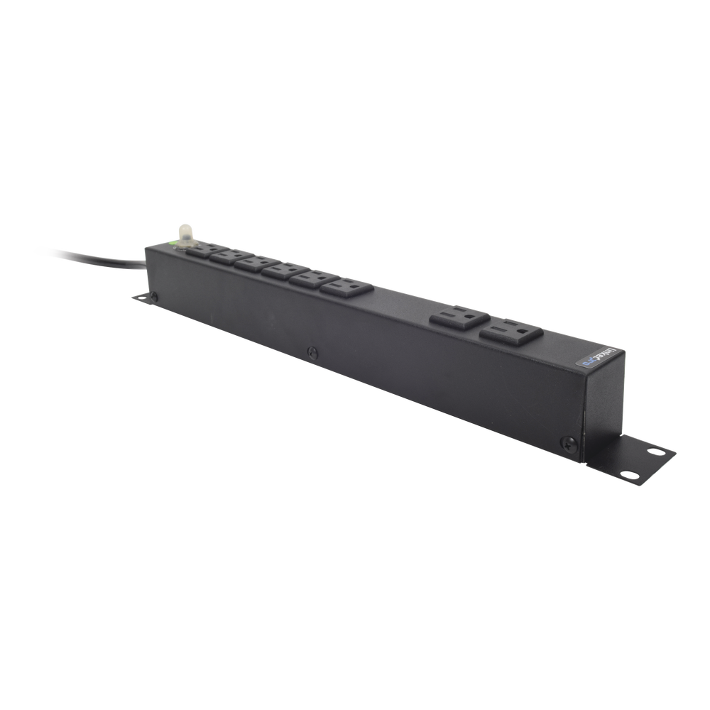 Multicontacto Horizontal (PDU) de 8 Contactos (NEMA 5-15R) Rack 19" 1UR. Voltaje Entrada/Salida: 120Vca/15A - Image 2