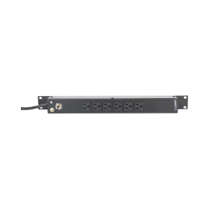 Multicontacto Horizontal (PDU) de 6 Contactos (NEMA 5-15R) Rack 19" 1UR. Voltaje Entrada/Salida: 120Vca/15A