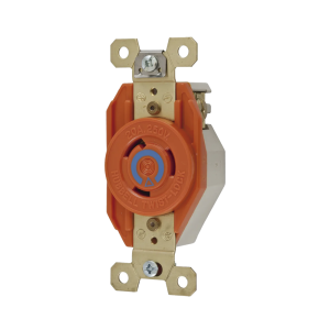 Recept?culo Sencillo de Media Vuelta / 20 A 250 V CA / 2 Polos 3 Hilos / Nema L6-20R