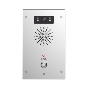 Video Intercomunicador IP, 2 líneas SIP, 2 relevadores con botón para llamada, Onvif, anti-vandálico, PoE, IP65 e IK10, PoE