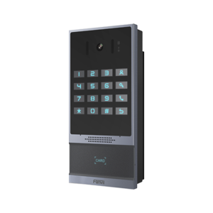 Videoportero SIP para Control de Acceso, Teclado numérico iluminado, 2 relevadores, anti-vandálico, IP66 y IK07, PoE