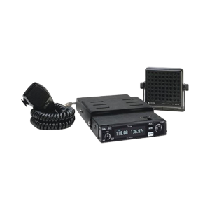 Radio móvil aéreo IC-A220 con kit de montaje MB-53 incluido.