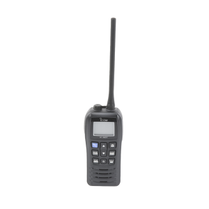 Radio Marina VHF / 6W Potencia Transmisión / IP57 Submersible 1m 30min / Flotación con Alarma / 156-163 MHz / Dualwatch-Triwatch