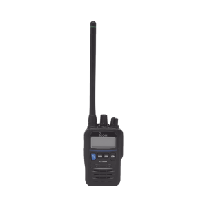 Radio VHF Portátil, Intrínsicamente Seguro, 5 W de Potencia de RF, Certificado UL, Opción de Uso en Mar y Tierra, Funciones de Emergencia, IP67 y MIL-STD-810G, 11 horas de duración de batería