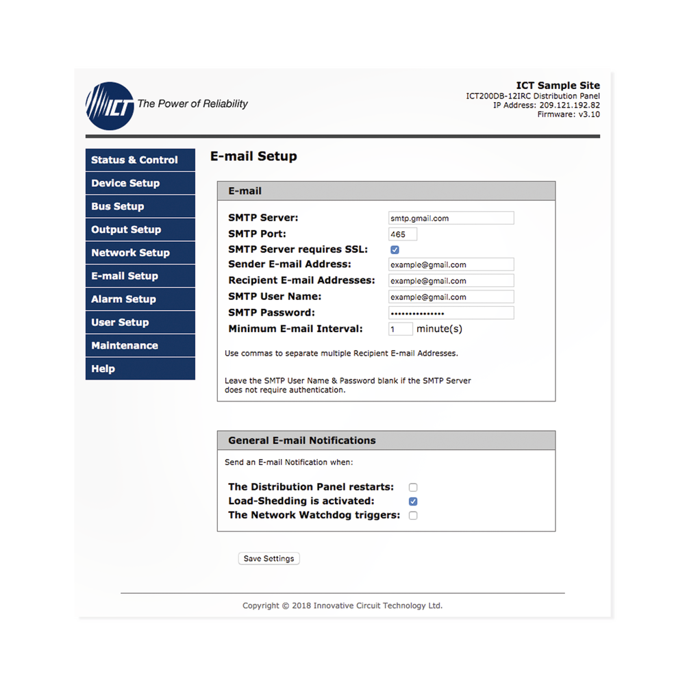 PDU Administrable IP, 12 Salidas para Brakers (No incluidos), Control de Energía Remoto, Doble Bus Inteligente de Distribución CD, Aplicaciones 12,24 y 48 Vcc. - Image 4