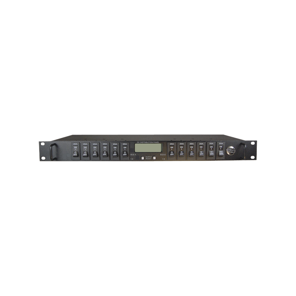 PDU Administrable IP, 12 Salidas para Brakers (No incluidos), Control de Energía Remoto, Doble Bus Inteligente de Distribución CD, Aplicaciones 12,24 y 48 Vcc.