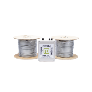 Kit de Cable Sensor Perimetral para Cerca Ciclonicas IRONCLAD / 610 METROS DE PROTECCION / 2 ZONAS; 305 METROS POR ZONA / Sin Falsas Alarmas por Viento / TODO Incluido/ TARJETA LPU400/ Calibración por Software