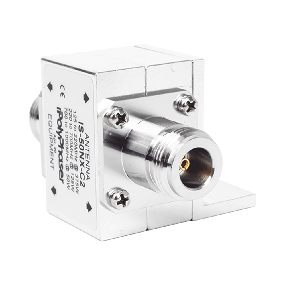 Protector Coaxial RF / 125-1000 MHz / 50 ? / Conectores N Hembra / Ceja Lateral / 50 kA - Image 3