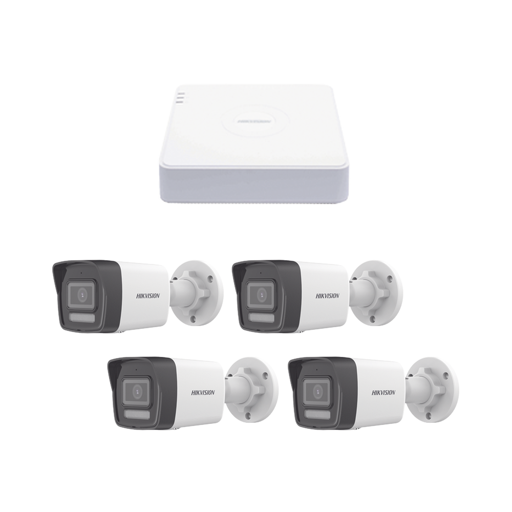 Kit IP 1080p (2 Megapixel) / NVR de 4 Canales con 4 Puertos PoE / 4 C?maras IP Bala ColorVu Lite y Motion Detection 2.0 / Micr?fono Integrado - Image 2