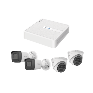 Kit IP 2 Megapixel / NVR de 8 Canales con 8 Puertos PoE / 2 Cámaras IP Bala para Exterior / 2 Cámaras IP Domo para Exterior