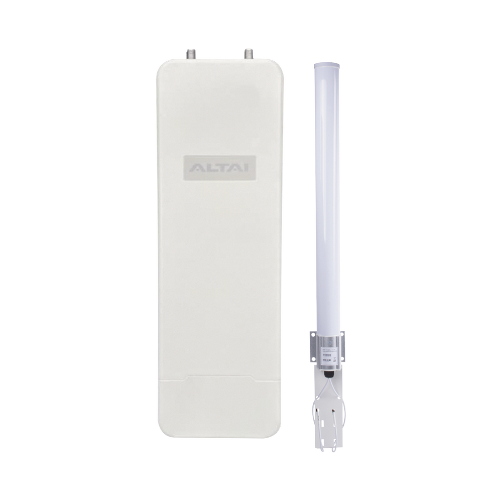 Super Kit WiFi Omnidireccional en 2.4 GHz para WISP, Hasta 300 m de Cobertura, El Kit Incluye Punto de Acceso C1XN+ y Antena Omnidireccional de 10 dBi, Administración en Nube Gratis con INSIGHTS