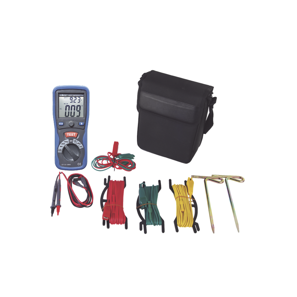 KIT de Medidor de Resistencia a Tierra Digital ( Terrómetro ), a 3 hilos CAT III / 1000 V. - Image 2