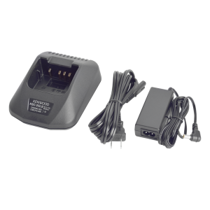 Cargador rápido de escritorio para baterías KNB-24LS, KNB-25A, KNB-26N, KNB-35L, KNB-40L, KNB-40LCV, KNB-55L, KNB-57L, KNB-79LCM.