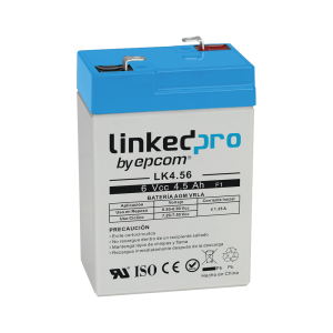 Batería de respaldo 6 V | 4.5 Ah | AGM | Especial para Seguridad Electrónica | UPS  | Sistemas de Emergencia  | Vida útil 5 años | Terminales F1  + Adaptador F2