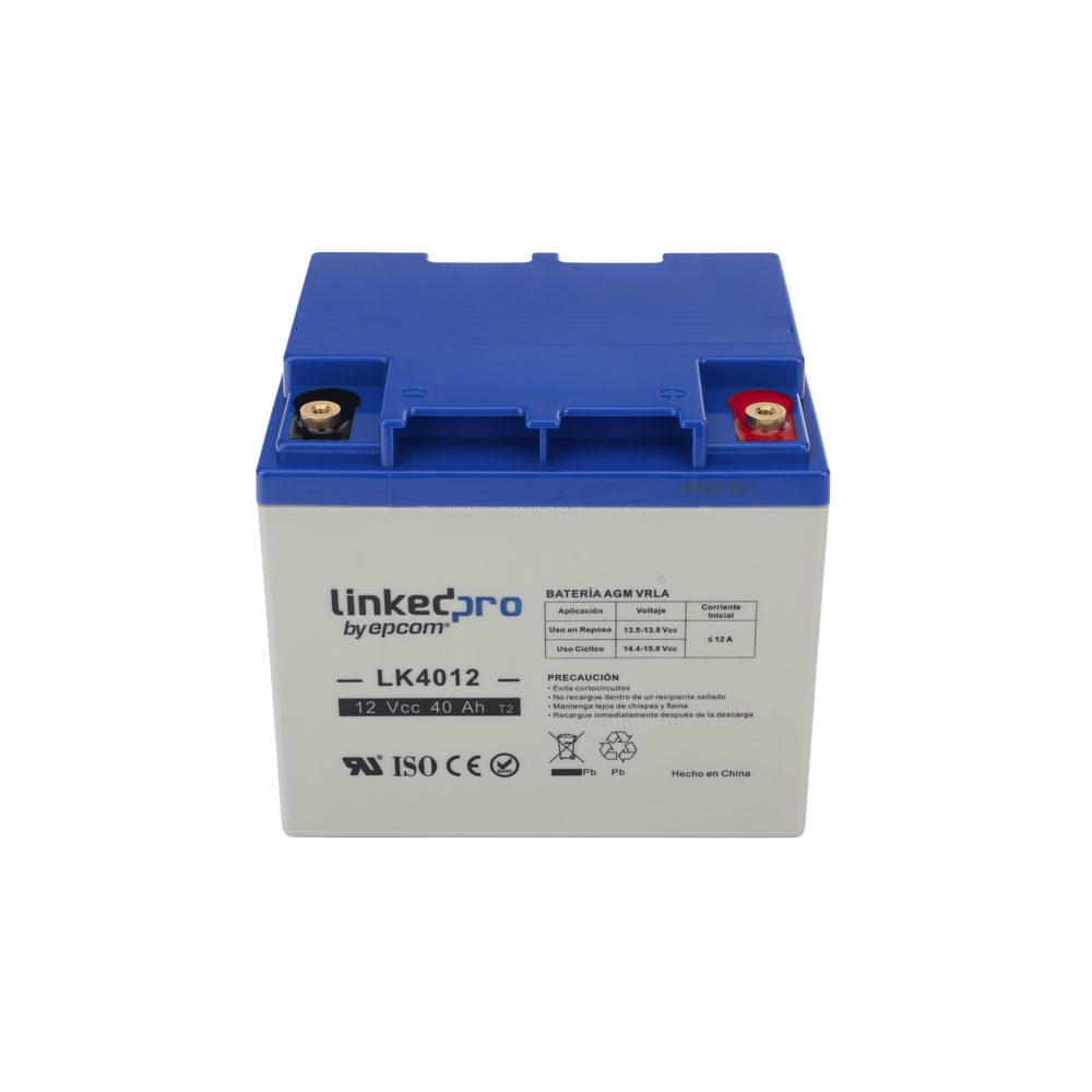Batería de respaldo 12 V | 40 Ah | AGM | Especial para Seguridad Electrónica | UPS | Sistemas de Emergencia | Certificada UL | Vida útil 5 años | Terminales T2 - Image 2