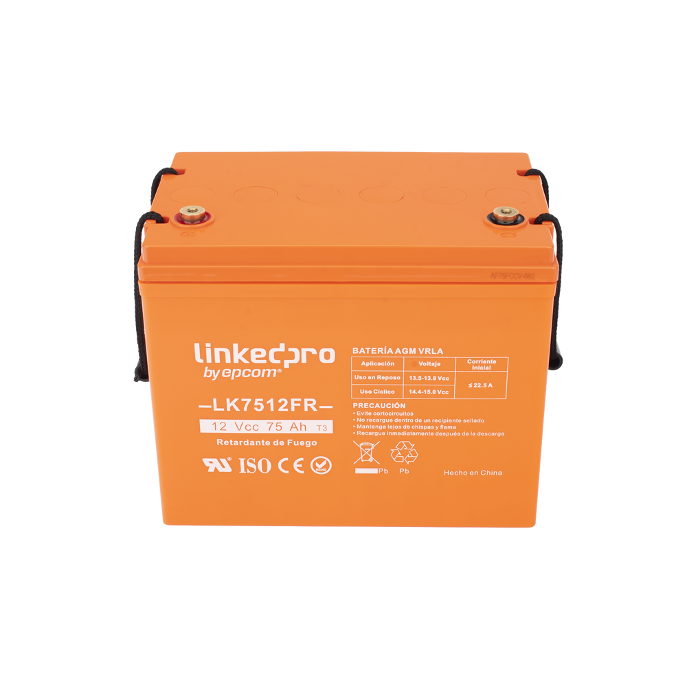 Batería de respaldo 12 V | 75 Ah | AGM | Certificada UL94-V0 Retardante a la Flama | Especial para Seguridad Electrónica | UPS | Sistemas de Emergencia | Vida útil 5 años | Terminales T3 - Image 3