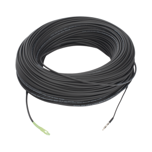 Rollo de Fibra ?ptica Drop Redonda G657A2 Monomodo Simplex de 150 Metros (492.13 Pies) con Conectores SC/APC-SC/APC para Instalaciones A?reas, Subterr?neas o a la Intemperie