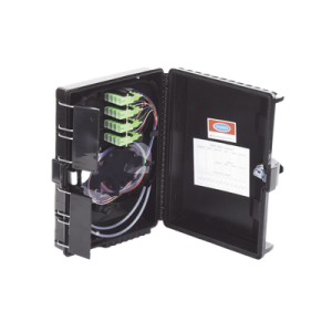 Cierre de Empalme para 24 Fusiones de Fibra Óptica, Interior/Exterior, con 16 Acopladores SC/APC y Splitter 1x16 SC/APC Incluido, IP65 (LP-FAT16)