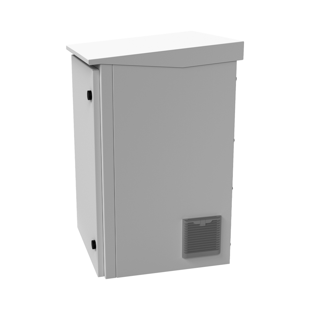 Gabinete de Exterior con Rack de 19" de 24U con Ventiladores y Termostato, Se envía el Gabinete Armado (Montaje a poste o torre se vende por separado). - Image 5