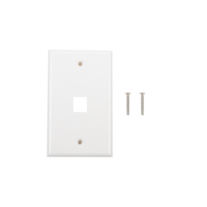 Placa de Pared de 1 Puerto, Keystone, Color Blanco (LP-FP-16)