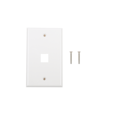 Placa de Pared de 1 Puerto, Keystone, Color Blanco (LP-FP-16)