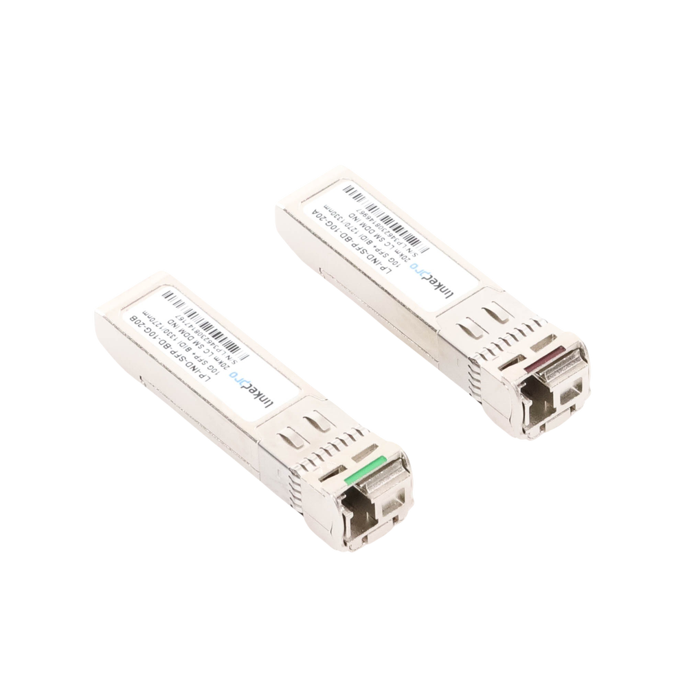 Transceptores Ópticos Industriales Bidireccionales SFP+ (Mini-Gbic) / Monomodo 1270 & 1330 nm / 10 Gbps / 10GBASE / Conector LC/UPC Simplex / DDM / Hasta 20 km / 2 Piezas - Image 4