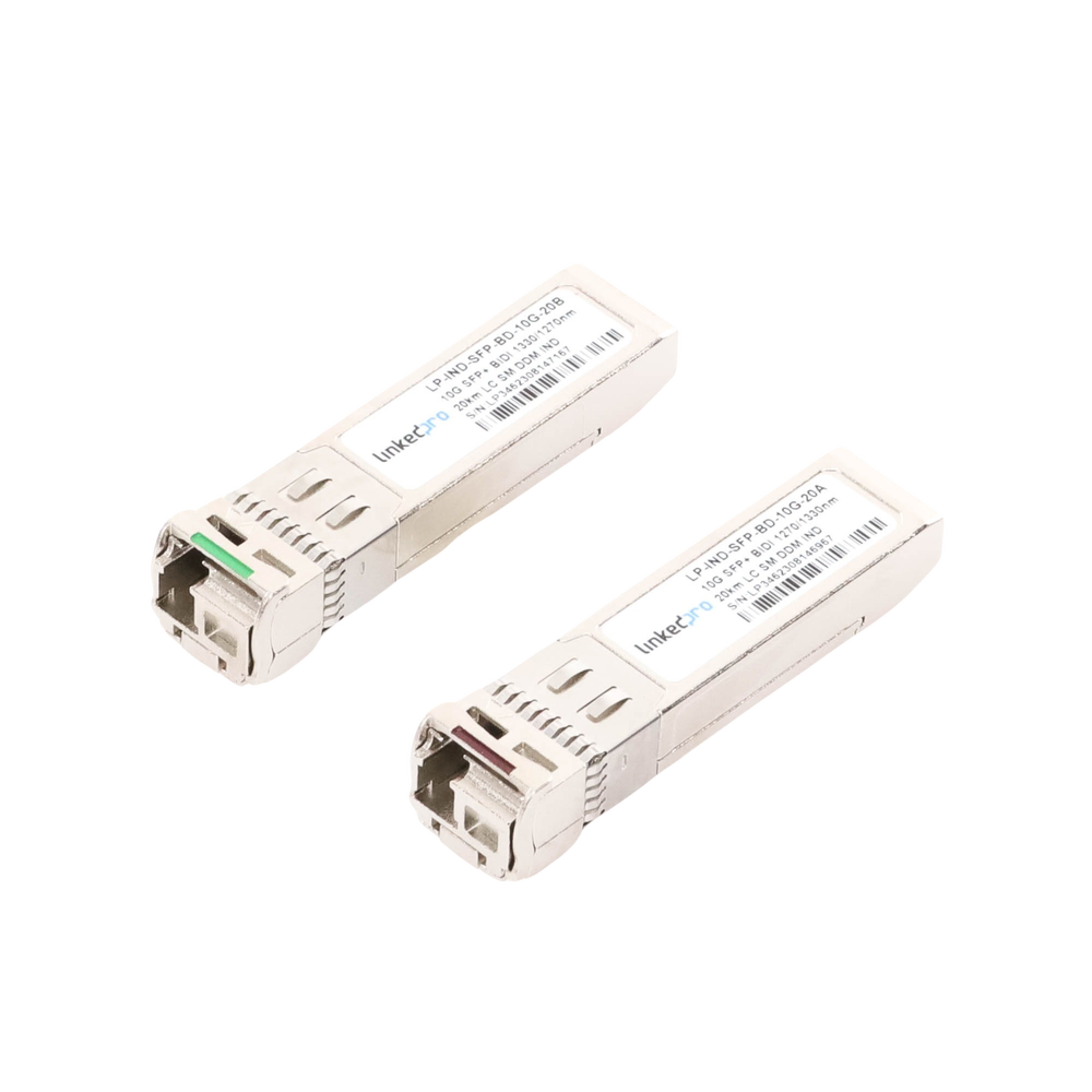 Transceptores Ópticos Industriales Bidireccionales SFP+ (Mini-Gbic) / Monomodo 1270 & 1330 nm / 10 Gbps / 10GBASE / Conector LC/UPC Simplex / DDM / Hasta 20 km / 2 Piezas - Image 5