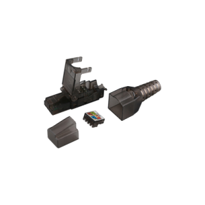 Plug RJ45 para Cable UTP Categoría 6A - Sin Herramienta, para Terminación en Campo (LP-KJ-6A-17U)