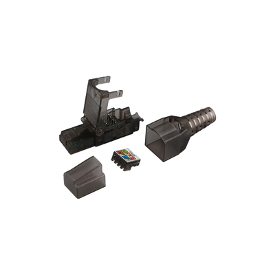 Plug RJ45 para Cable UTP Categoría 6A - Sin Herramienta, para Terminación en Campo (LP-KJ-6A-17U)