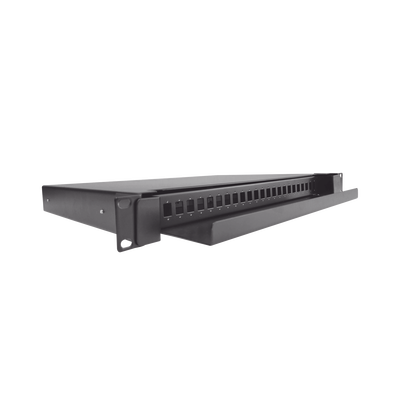 Distribuidor de Fibra Óptica Deslizable, Vacío, 19 Pulgadas (48.26 cm), Acepta 24 Adaptadores LC Duplex o LC Simplex o 24 SC Simplex, 1U (LP-ODF-8002)