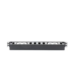 Organizador de Cables Horizontal de 1U para Rack de 19", Fabricado en Polímero Resistente a Deformaciones y Rayones (LP-ORG-01)