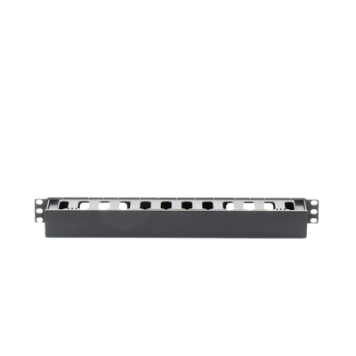 Organizador de Cables Horizontal de 1U para Rack de 19", Fabricado en Polímero Resistente a Deformaciones y Rayones (LP-ORG-01)