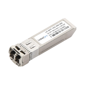 Transceptor Óptico SFP+ (Mini-Gbic) / Multimodo 850 nm / 10 Gbps / 10GBASE-SR / Conectores LC/UPC Dúplex / DDM / Hasta 550 m  (LP-SFP-10G-MM-550)