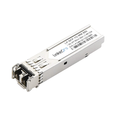 Transceptor Óptico SFP (Mini-Gbic) / Multimodo 850 nm / 1.25 Gbps / 1000BASE-SX / Conectores LC/UPC Dúplex / DDM / Hasta 550 m (LP-SFP-1G-MM-550)