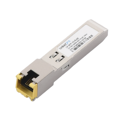 Transceptor Óptico SFP a RJ45 / Auto negociación 10/100/1000 Mbps / Conector RJ45 / 1000BASE-T / Distancia de hasta 100 m. (LP-SFP-1G-RJ45)