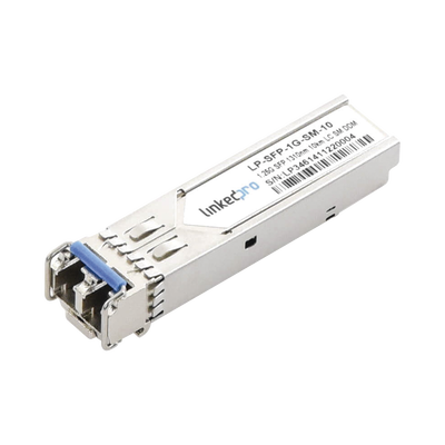 Transceptor Óptico SFP (Mini-Gbic) / Monomodo 1310 nm / 1.25 Gbps / 1000BASE-LX / Conectores LC/UPC Dúplex / DDM / Hasta 10 km (LP-SFP-1G-SM-10)