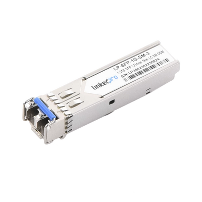 Transceptor Óptico SFP (Mini-Gbic) / Monomodo 1310 nm / 1.25 Gbps / 1000BASE / Conectores LC/UPC Dúplex / DDM / Hasta 3 km (LP-SFP-1G-SM-3)