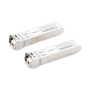 Transceptores Ópticos Bidireccionales SFP+ (Mini-Gbic) / Monomodo 1270 & 1330 nm / 10 Gbps / 10GBASE-BX / Conector LC/UPC Simplex / DDM / Hasta 10 km / 2 Piezas  (LP-SFP-BD-10G-10)
