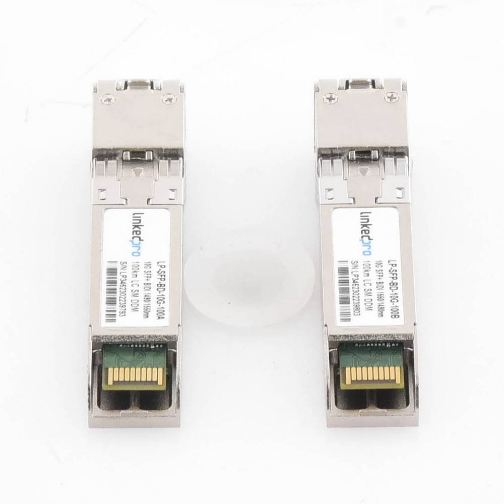 Transceptores Ópticos Bidireccionales SFP+ (Mini-Gbic) / Monomodo 1490 & 1550 nm / 10 Gbps / 10GBASE-BX / Conector LC/UPC Simplex / DDM / Hasta 100 km / 2 Piezas - Image 2