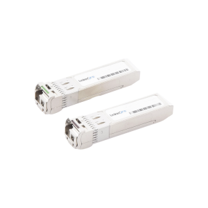 Transceptores Ópticos Bidireccionales SFP+ (Mini-Gbic) / Monomodo 1490 & 1550 nm / 10 Gbps / 10GBASE-BX / Conector LC/UPC Simplex / DDM / Hasta 120 km / 2 Piezas