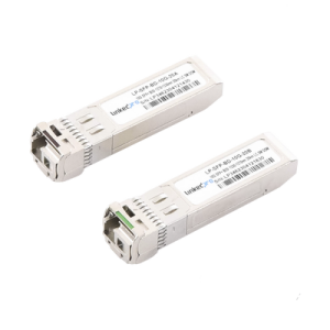 Transceptores Ópticos Bidireccionales SFP+ (Mini-Gbic) / Monomodo 1270 & 1330 nm / 10 Gbps / 1000BASE-BX / Conector LC/UPC Simplex / DDM / Hasta 20 km / 2 Piezas  (LP-SFP-BD-10G-20)