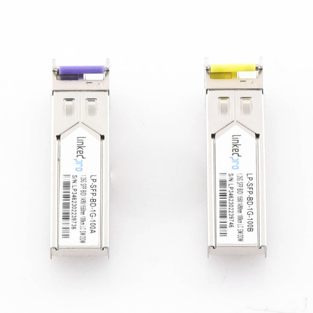 Transceptores Ópticos Bidireccionales SFP (Mini-Gbic) / Monomodo 1490 & 1550 nm / 1.25 Gbps / 1000BASE-BX / Conector LC/UPC Simplex / DDM / Hasta 100 km / 2 Piezas - Image 2