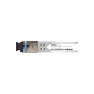 Transceptores Ópticos Bidireccionales SFP (Mini-Gbic) / Monomodo 1310 & 1550 nm / 1.25 Gbps / 1000BASE-BX / Conector SC/UPC Simplex / DDM / Hasta 3 km / 2 Piezas