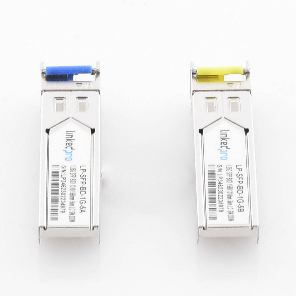 Transceptores Ópticos Bidireccionales SFP (Mini-Gbic) / Monomodo 1310 & 1550 nm / 1.25 Gbps / 1000BASE-BX / Conector LC/UPC Simplex / DDM / Hasta 5 km / 2 Piezas - Image 2