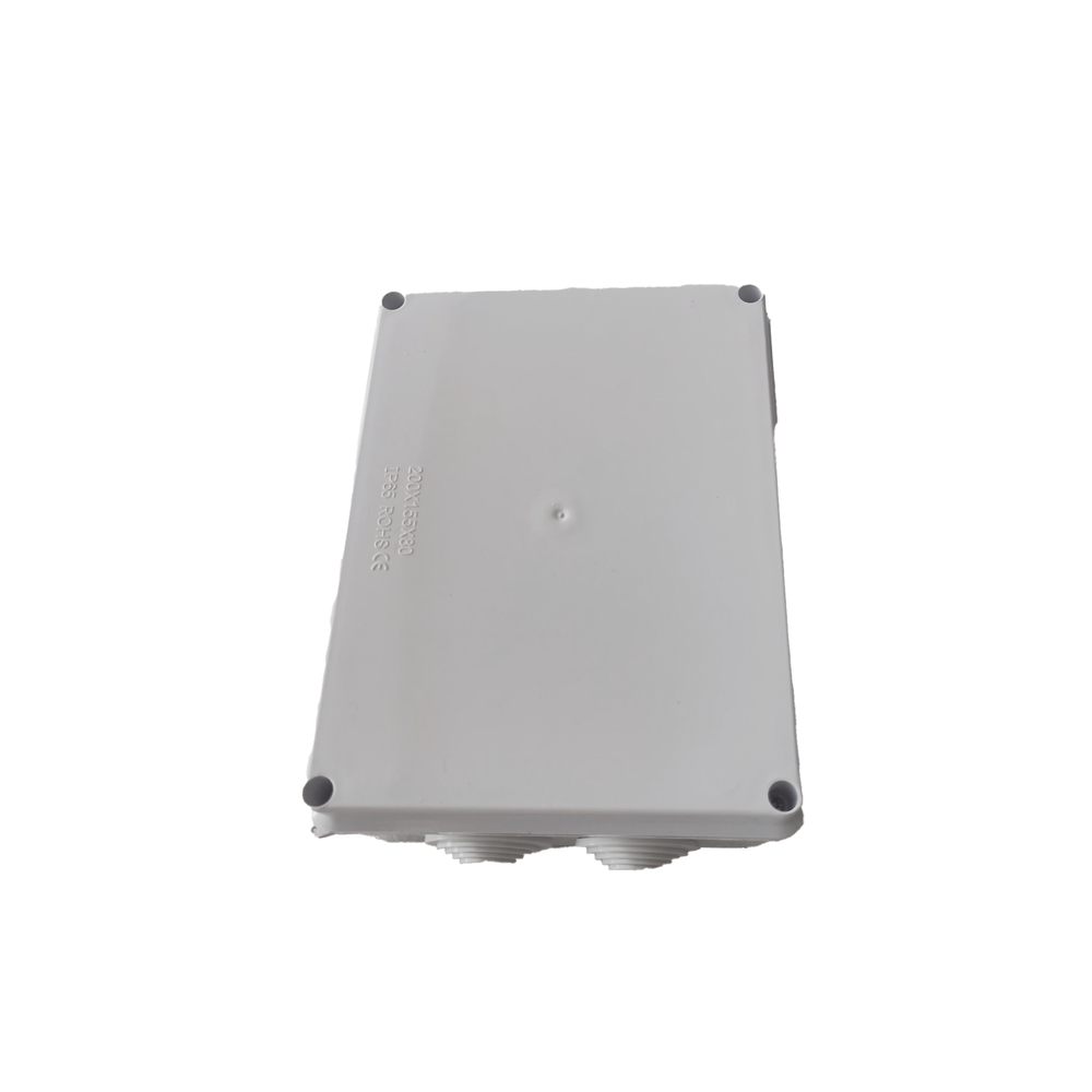 Caja de Conexiones Impermeable IP65, 10 Entradas, Dimensiones 200 x 155 x 80 mm, para Instalaciones Industriales, Comerciales y Residenciales, Incluye Tornillería para su Instalación - Image 2