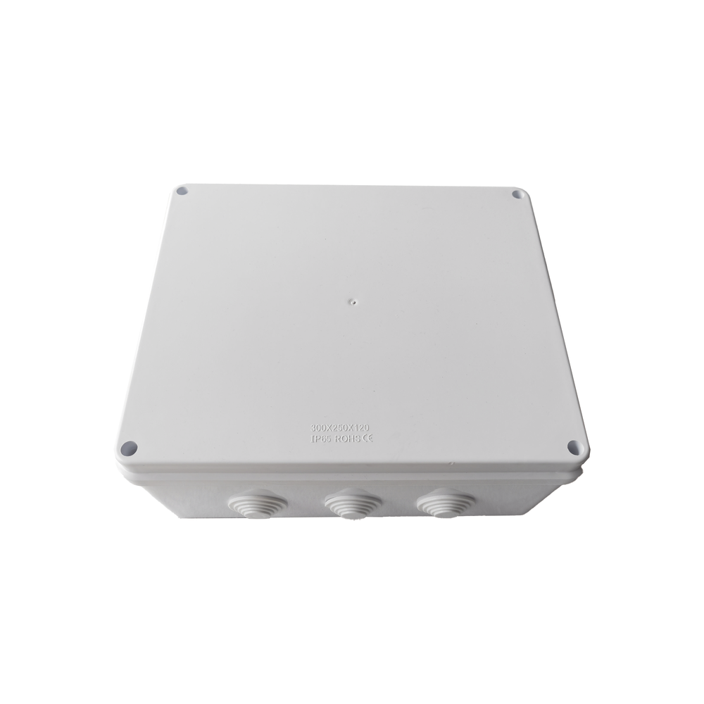 Caja de Conexiones Impermeable IP65, 12 Entradas, Dimensiones 300 x 250 x 120 mm, para Instalaciones Industriales, Comerciales y Residenciales, Incluye Tornillería para su Instalación - Image 2