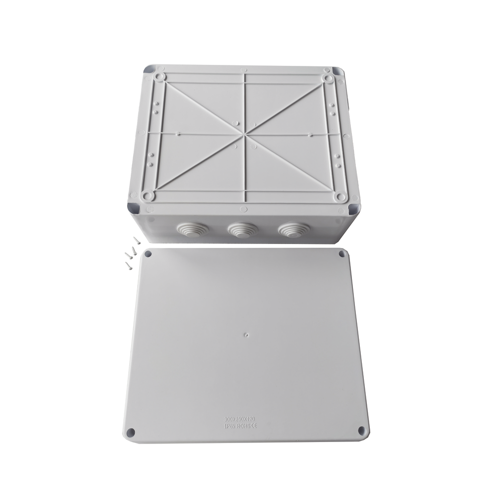 Caja de Conexiones Impermeable IP65, 12 Entradas, Dimensiones 300 x 250 x 120 mm, para Instalaciones Industriales, Comerciales y Residenciales, Incluye Tornillería para su Instalación - Image 4